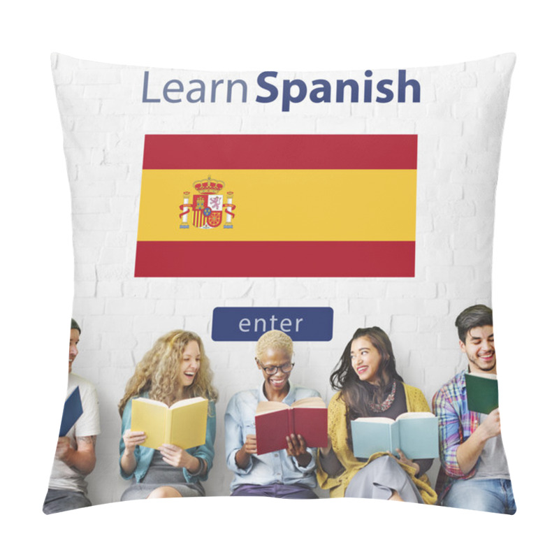 Personality  People Holding Books And Smiling Pillow Covers