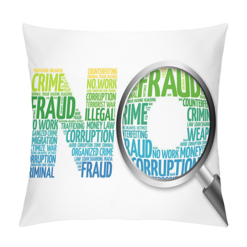 Personality  NO Word Cloud With Magnifying Glass Pillow Covers