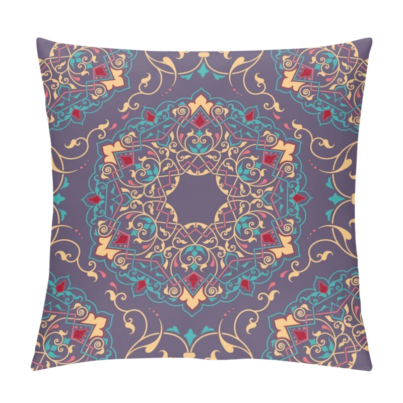 Personality  Vector Floral Seamless Pattern Element In Arabian Style. Arabesque Pattern. Eastern Ethnic Ornament. Elegant Texture For Backgrounds. Pillow Covers