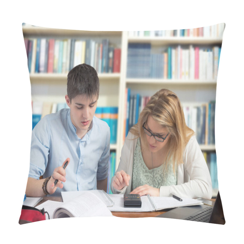 Personality  Students Solving Tasks Pillow Covers