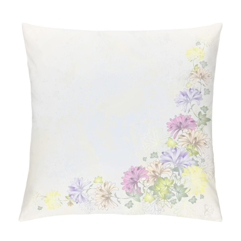 Personality  Greeting Card With Daisie. Illustration Daisie. Pillow Covers