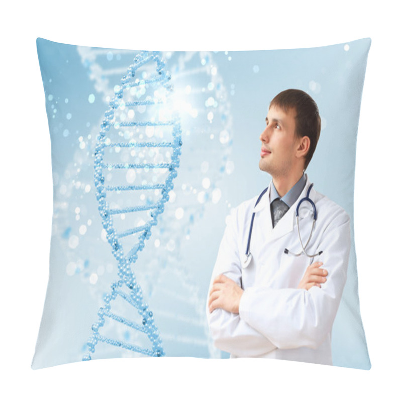 Personality  DNA Strand Illustration Pillow Covers