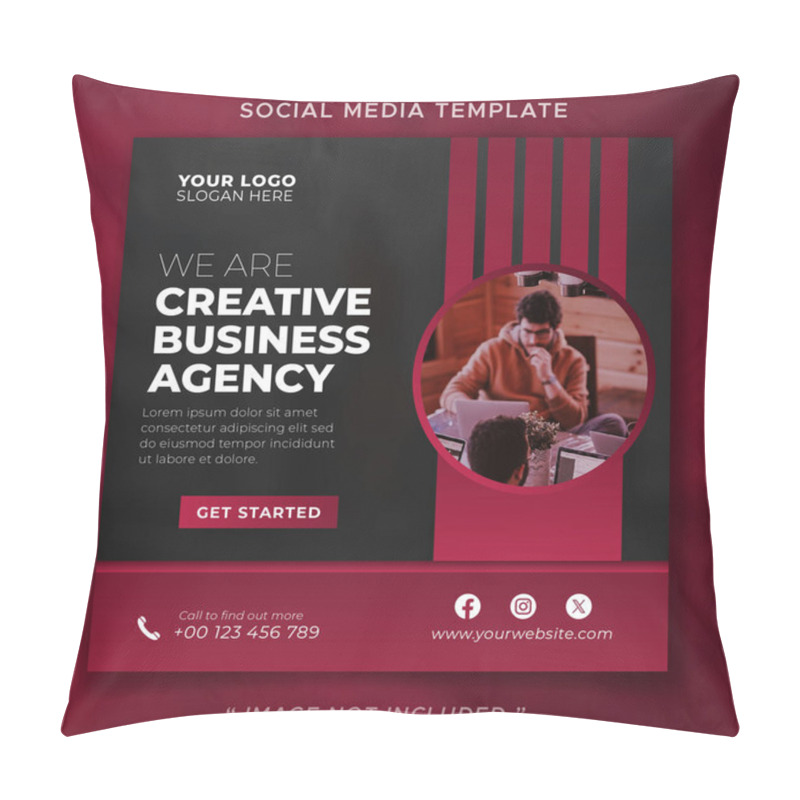 Personality  Social Media Design Can Be Used For Online Business Marketing Pillow Covers