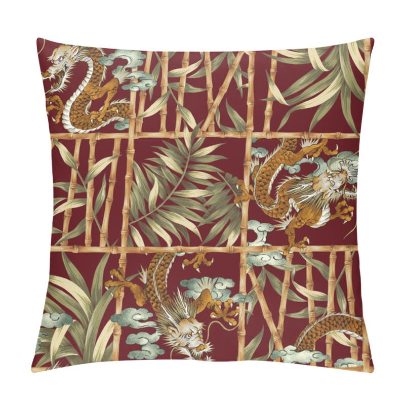 Personality  Dragon Jungle Illustration Pattern Pillow Covers