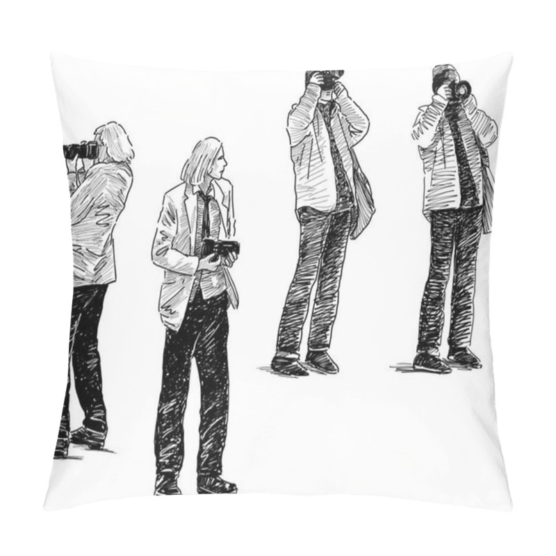 Personality  Sketches Of The Photographers Pillow Covers