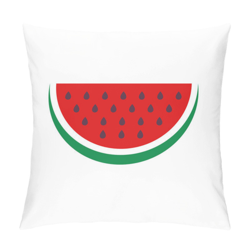 Personality  Watermelon Logo Vector Template, Creative Watermelon Logo Design Concepts Pillow Covers