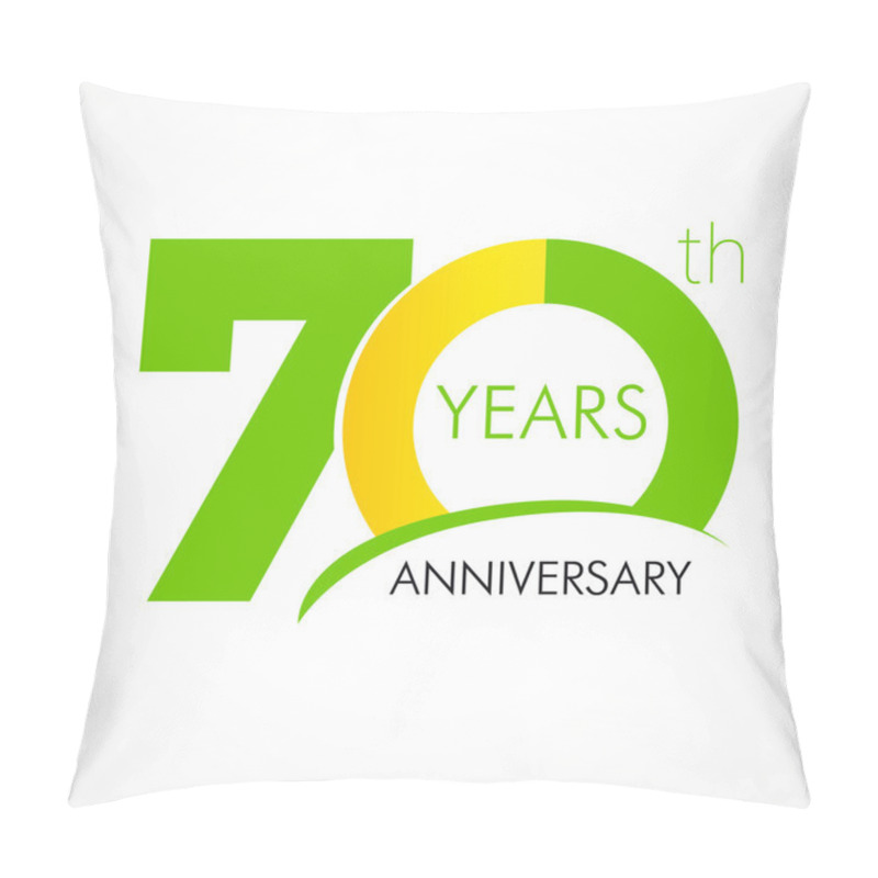 Personality  70 Years Anniversary Logo Pillow Covers