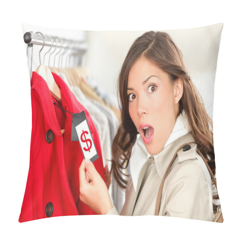 Personality  Shopping Woman Shocked Over Price Pillow Covers