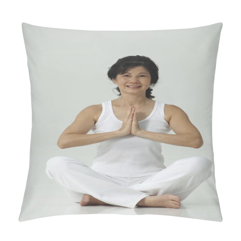 Personality  Woman Practicing Yoga Pillow Covers