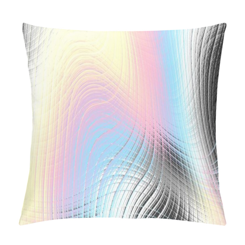 Personality  Abstract Wavy Blurred Background. Horizontal Background With Aspect Ratio 16 : 9 Pillow Covers