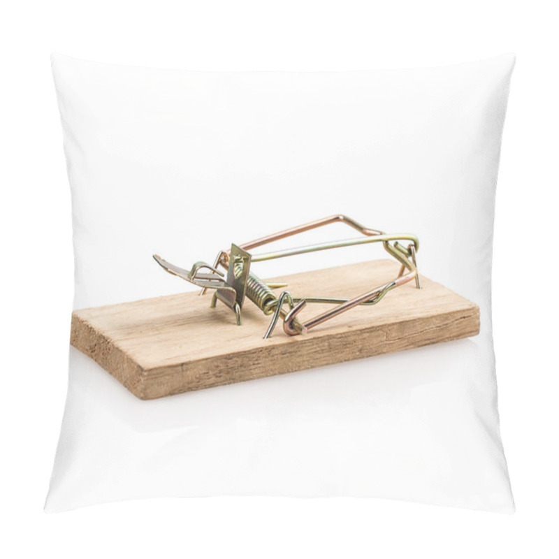 Personality  Mousetrap On White Pillow Covers