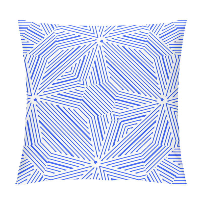 Personality  Intricate Linear Seamless Pattern Pillow Covers