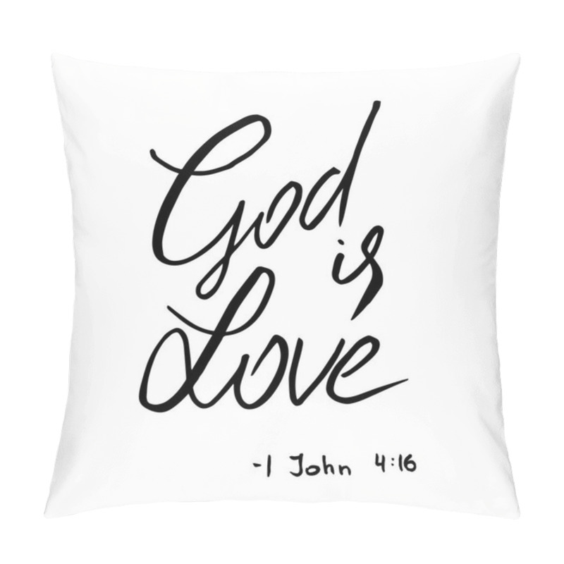 Personality  God Is Love Quote. Lettering. Pillow Covers