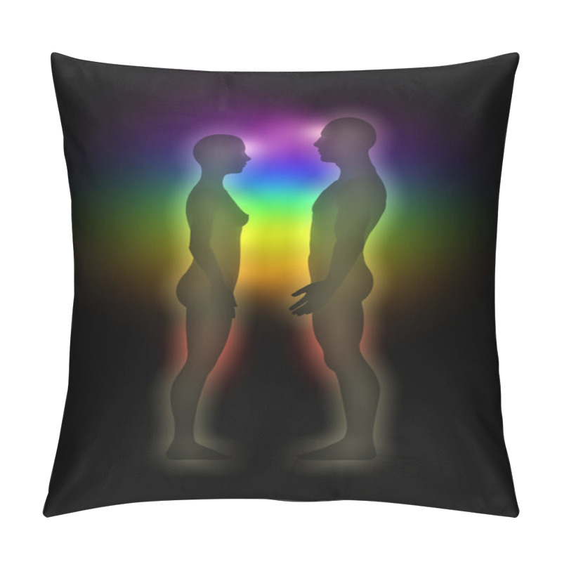 Personality  Human Aura - Energy Body - Couple Pillow Covers