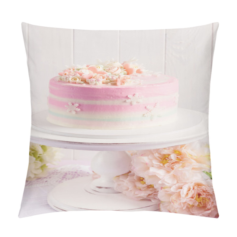 Personality  Pink Valentine Cake Pillow Covers