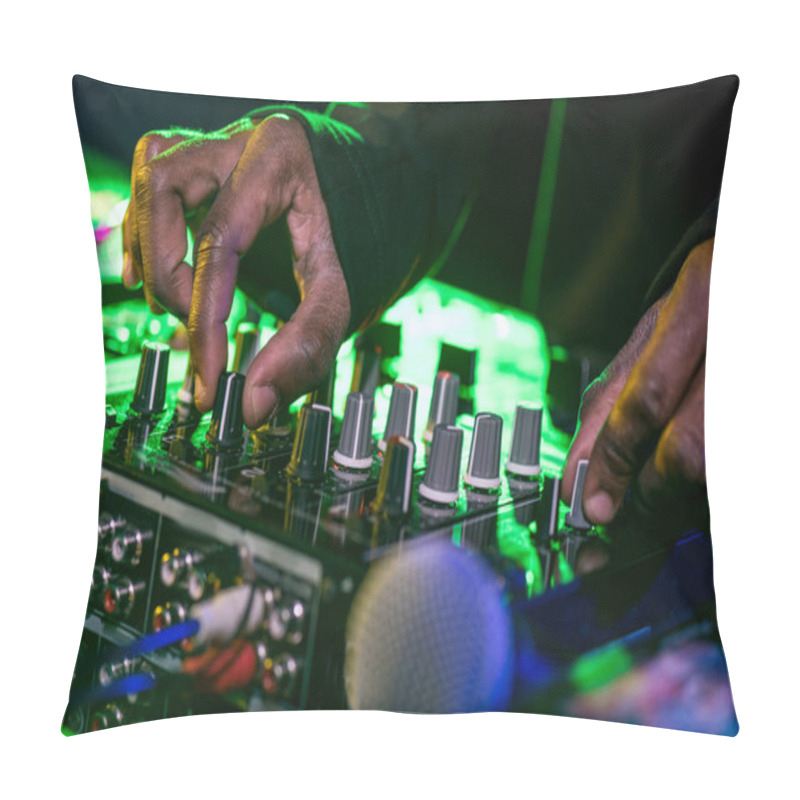 Personality  DJ With Sound Mixer Pillow Covers