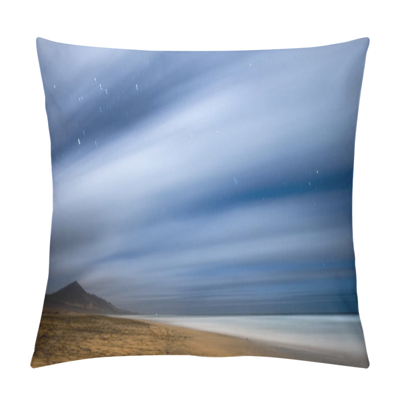 Personality  Scenic Landscape Of Coastline And Ocean At Twilight  Pillow Covers