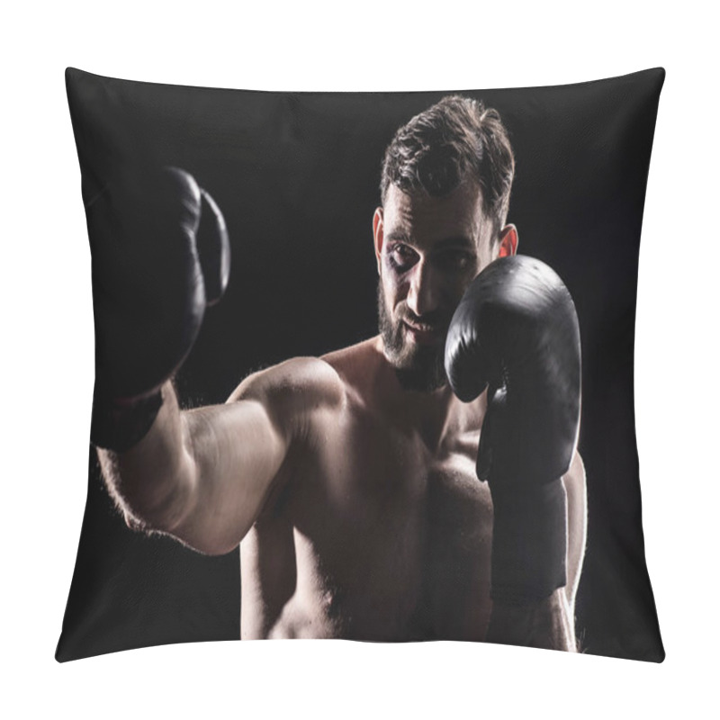 Personality  Young Boxer In Gloves Pillow Covers