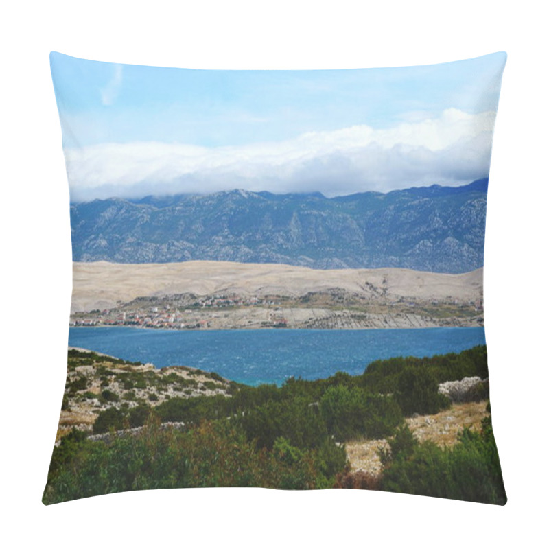 Personality  Stormy And Wavy Sea And Cloudy Sky On The Croatian Island Of Pag During The Blowing Of The Strong North Wind Bora Pillow Covers