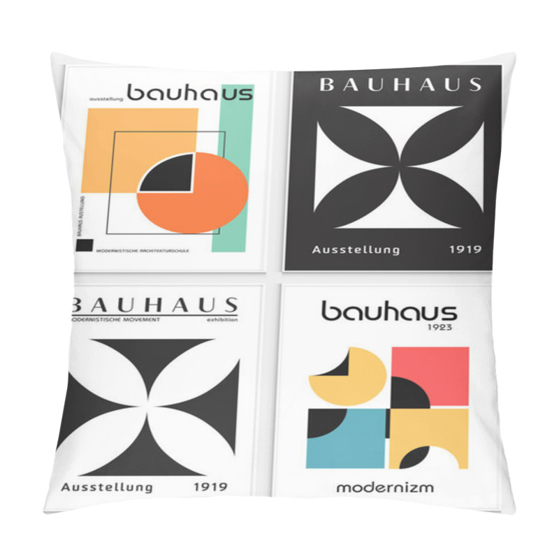 Personality  Bauhaus, Exhibition Posters, Architecture Print, Gallery Wall Art Set, Office Wall Art, Modern Print, Minimalist Prints, Retro Poster Pillow Covers