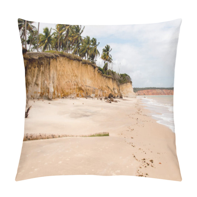 Personality  Lone Stretch Of Deserted Beach Along The Northeast Coast Of Brazil, In The State Of Alagoas  Pillow Covers