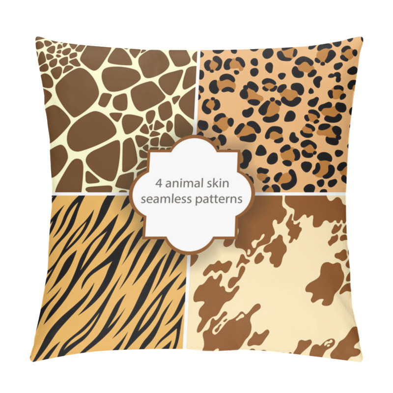 Personality  Animal Skin Seamless Pillow Covers