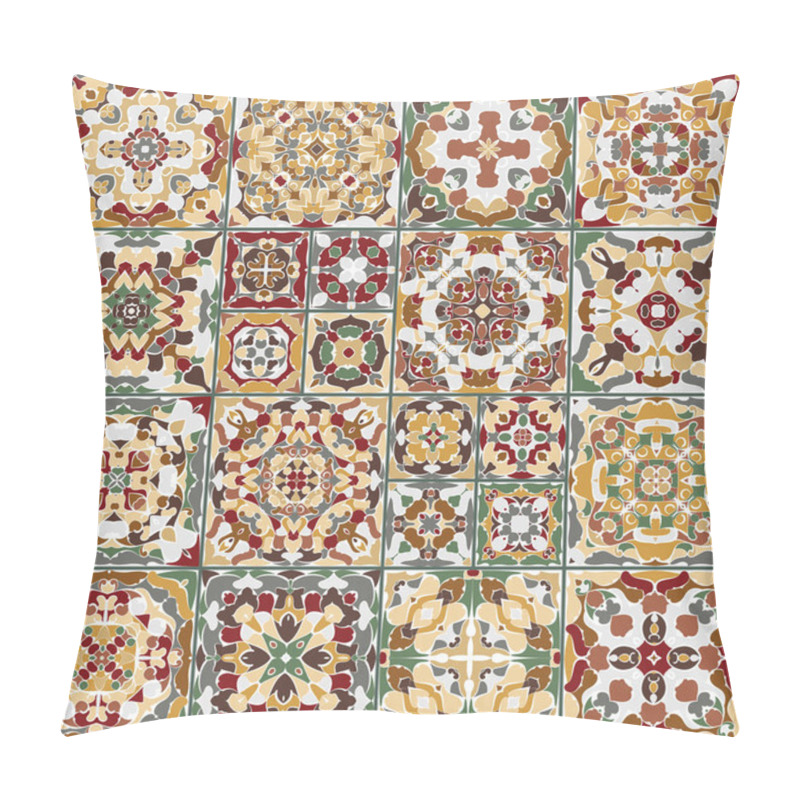 Personality  Collection Of Ceramic Tiles Pillow Covers