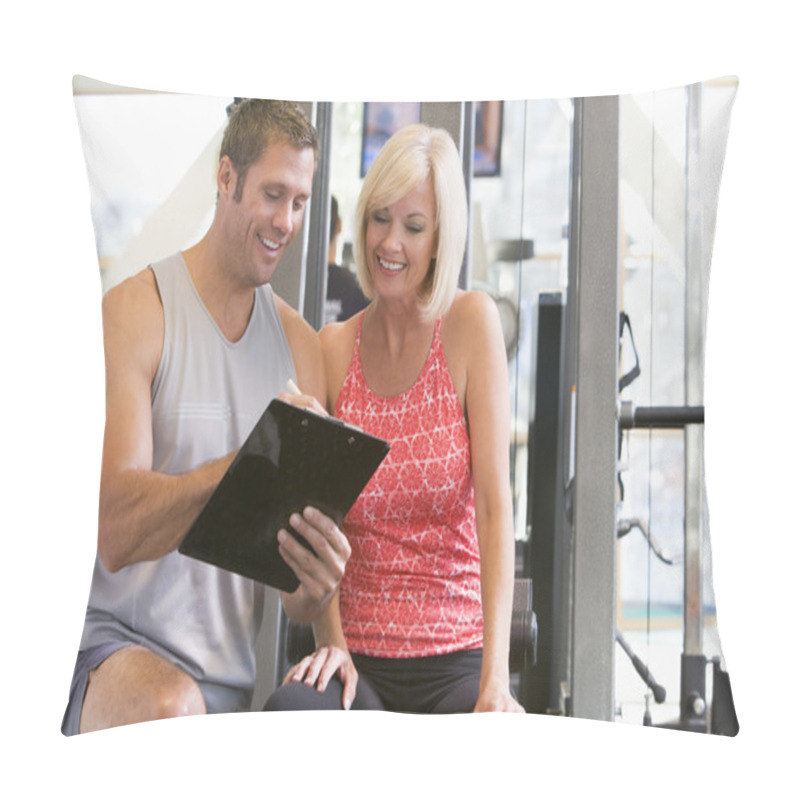 Personality  Personal Trainer, Gym, Pull Down Machine, Exercising, Assistance Pillow Covers