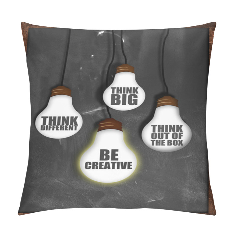 Personality  Think Big , Be Creative Pillow Covers