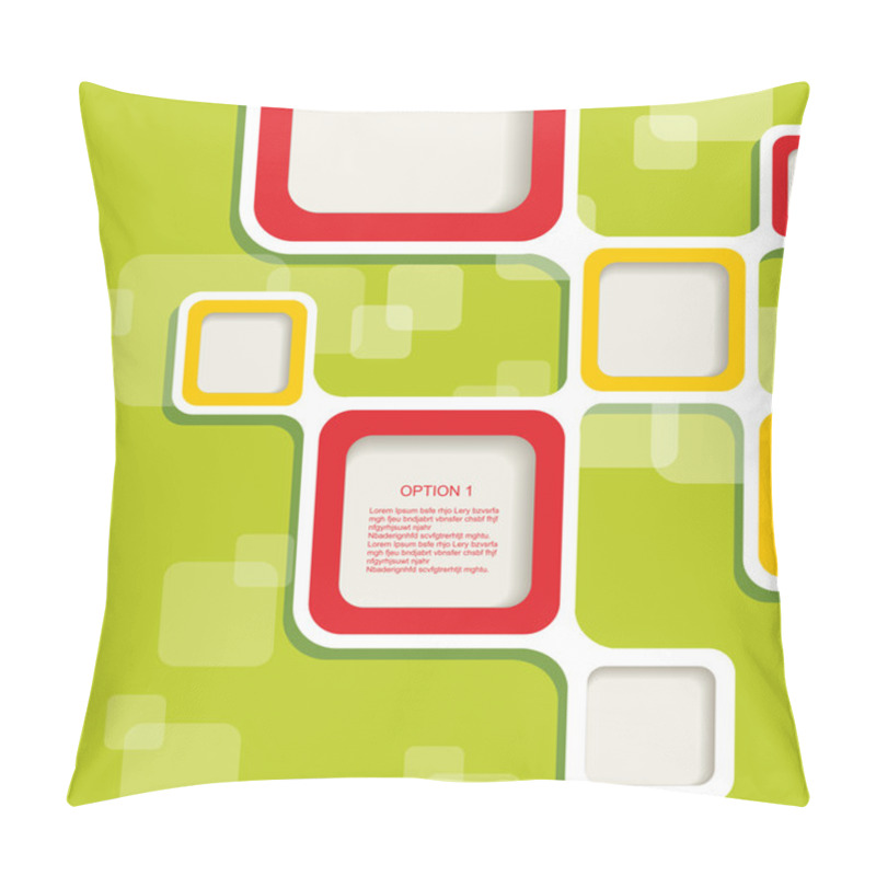 Personality  Blank Square Background For Your Text Pillow Covers