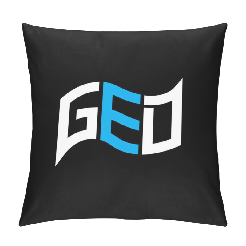 Personality  GED Logo Design, GED Simple And Modern Logo. GED Luxurious Alphabet Design   Pillow Covers