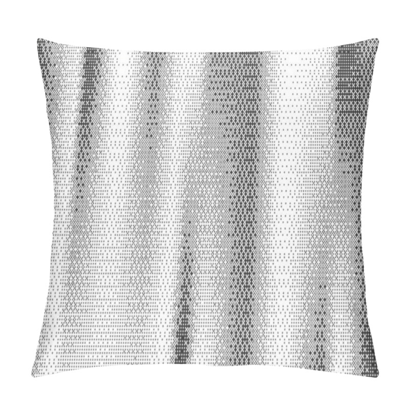 Personality  Striped Bitmap Pattern Background With Pixel Texture. Retro Computer Game Graphic. Abstract Noisy Effect Halftone Digital Bg. Vector Glitch Spackle Fade Wallpaper Pillow Covers