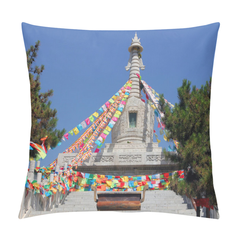 Personality  Buddhist Stupa Near Wusutuzhao Temple, Daqing Mountain, Inner Mo Pillow Covers