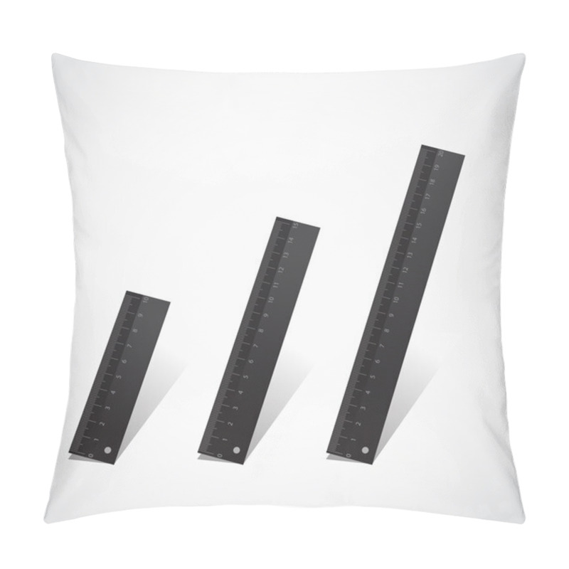 Personality  School Ruler. Vector Design Element. Pillow Covers