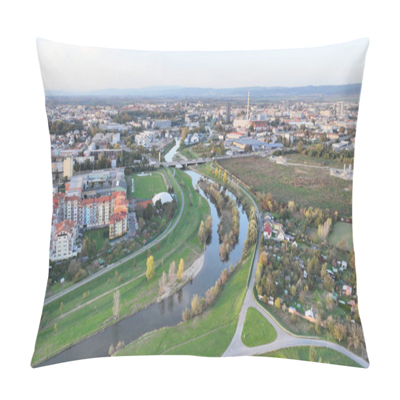 Personality  Flood Polder Protection On Morava River In Olomouc, River Island Building City Bank Increases Capacity For Flood Low-lying Tract Of Land, Regulated And Regulation Artificial Hydrological Entity Pillow Covers