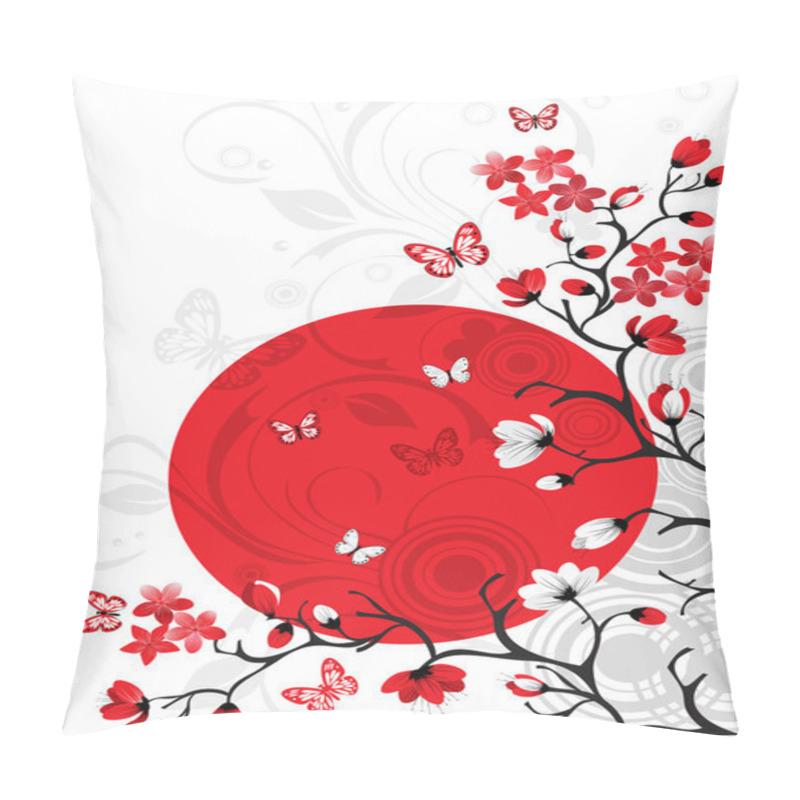 Personality  Cherry Blossom Background Pillow Covers