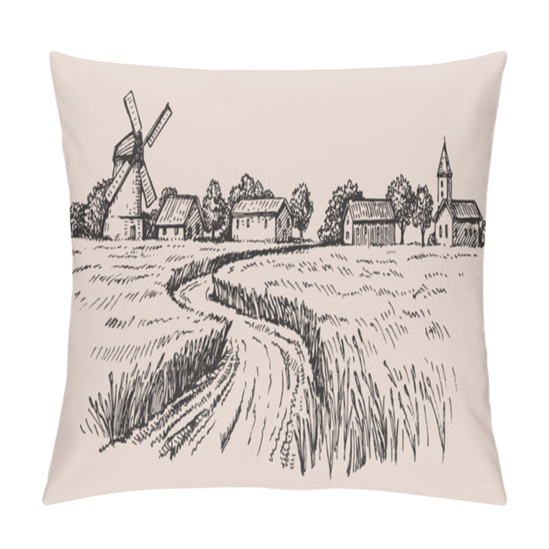 Personality  Hand Drawn Country Pillow Covers