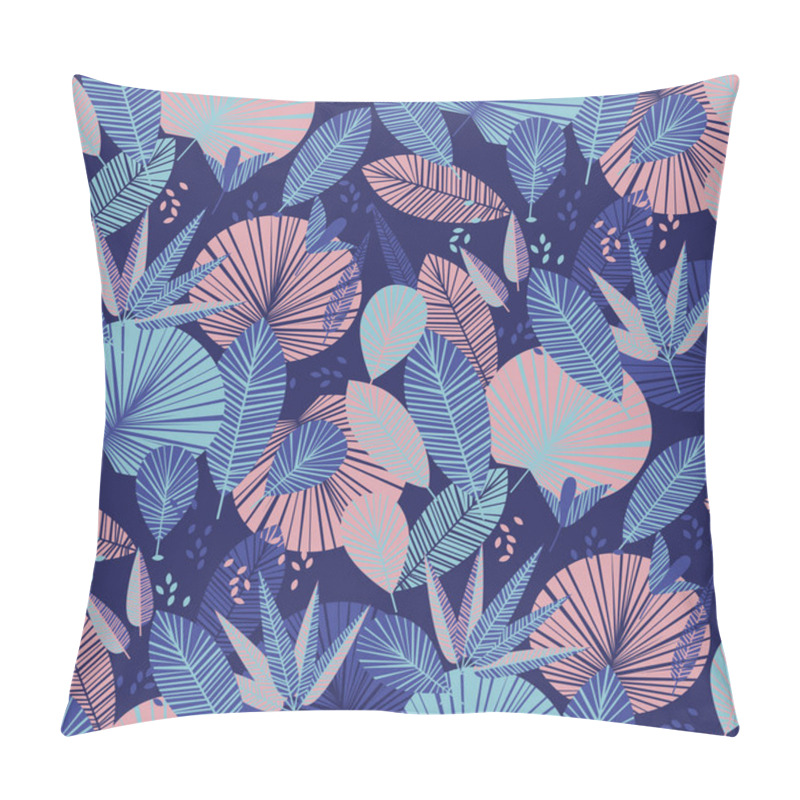 Personality  Geometric Tropical Foliage Seamless Pattern Pillow Covers