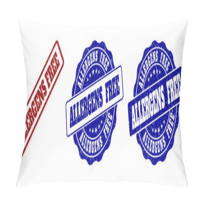 Personality  ALLERGENS FREE Scratched Stamp Seals Pillow Covers