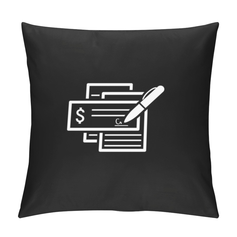 Personality  Document Flow Icon. Flat Design. Pillow Covers