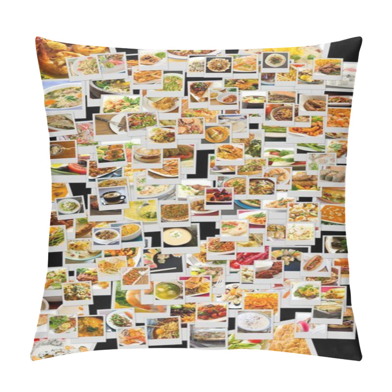 Personality  World Cuisine Collage Pillow Covers