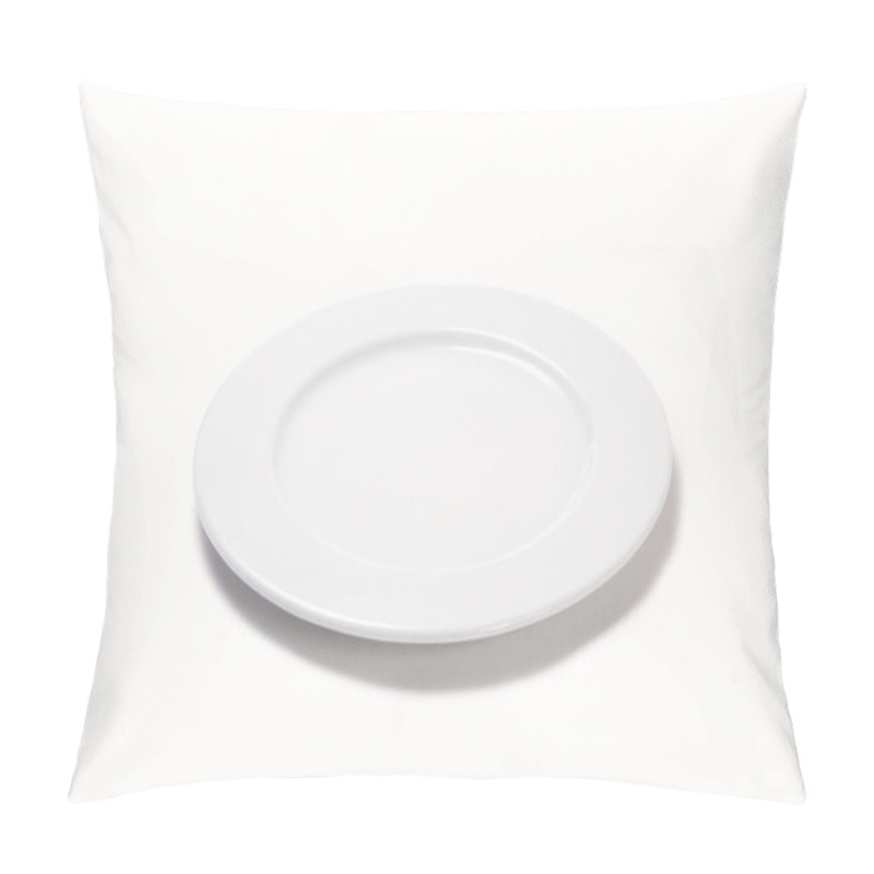 Personality  White Empty Plate Of Earthenware Pillow Covers