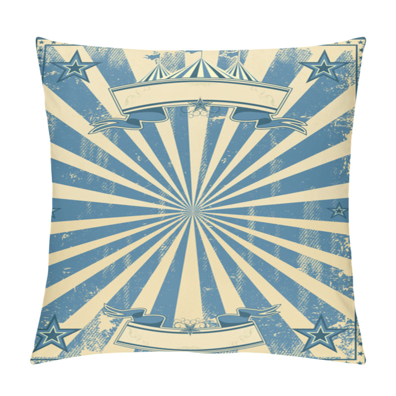 Personality  Blue Circus Retro Pillow Covers