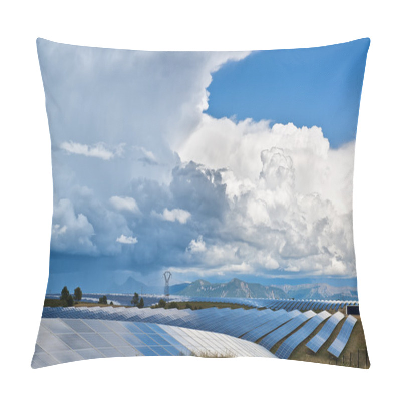 Personality  Solar Panels And Clouds Pillow Covers