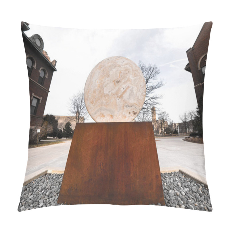 Personality  Chicago, IL - March 23, 2018: Loyola University Students And Staff Celebrate The Ramblers Basketball Team Making It To The Elite 8 In March Madness NCAA Tournament Hoping To Get To The Final Four. Pillow Covers