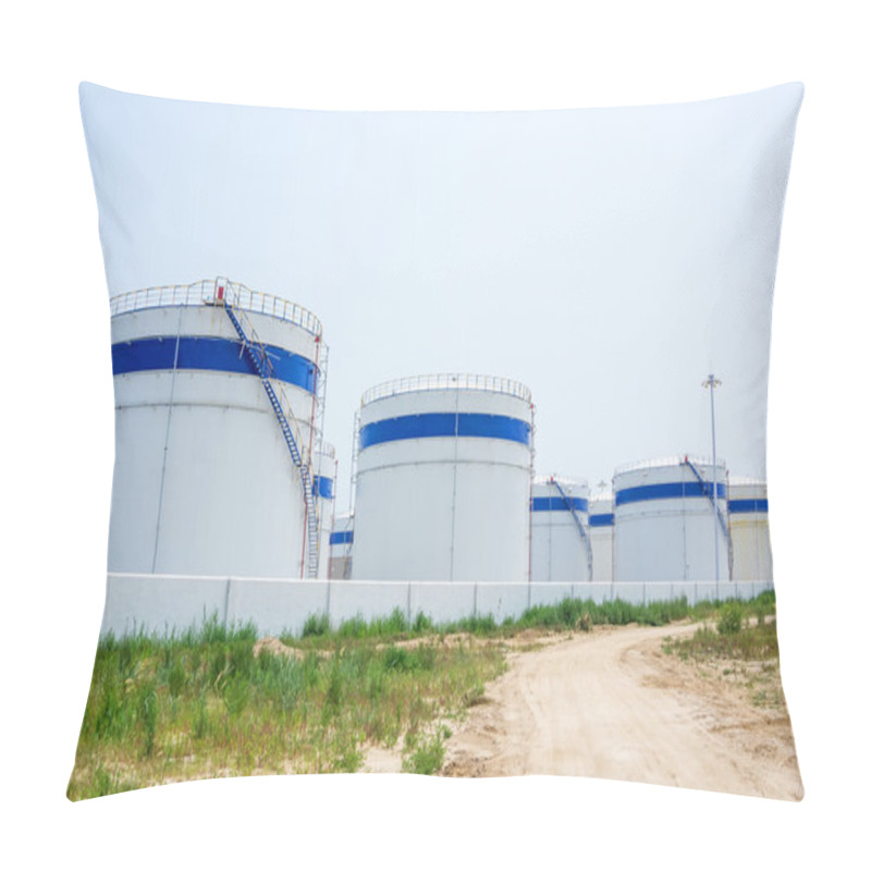 Personality  View Of Oil Depot Pillow Covers