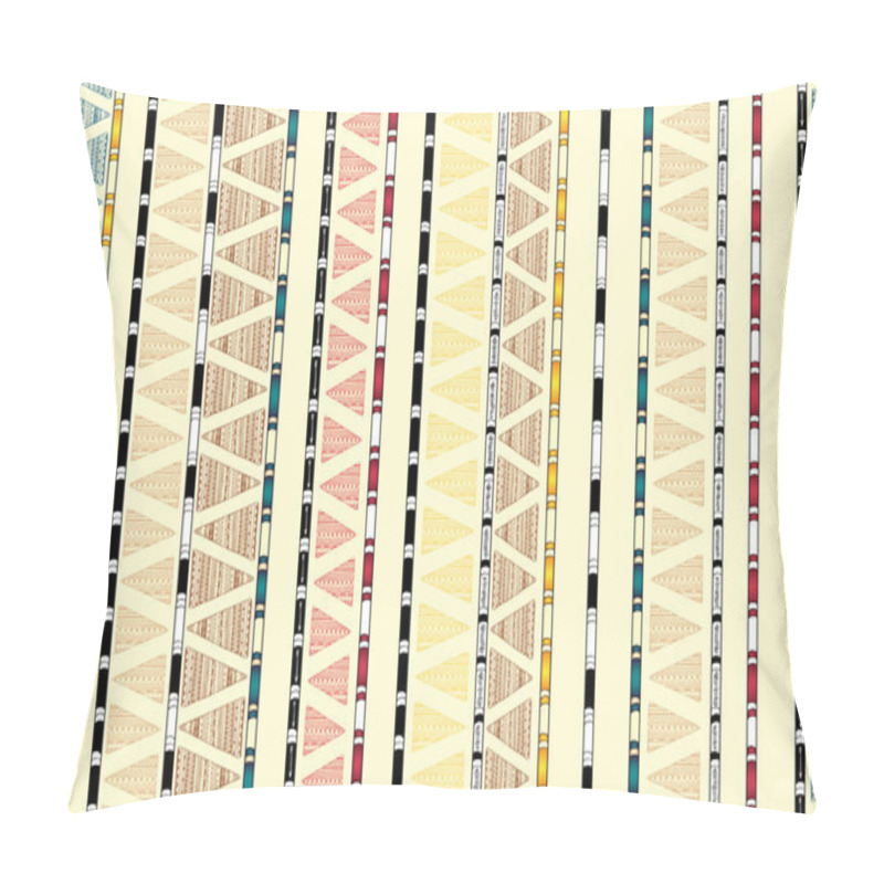 Personality  Ethnic Tribal Decorative Seamless Background. Pillow Covers