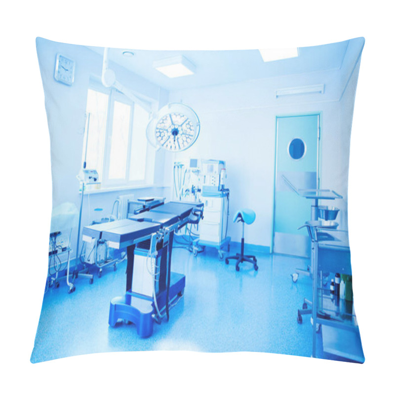 Personality  Interior Of Operating Room In Modern Clinic Pillow Covers