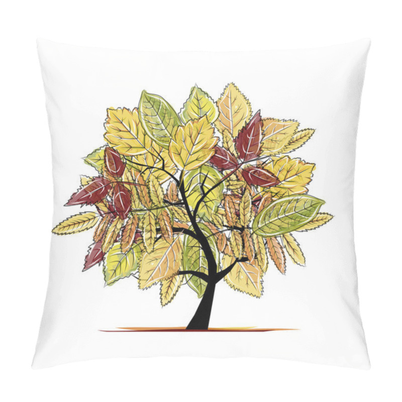 Personality  Autumn Tree For Your Design Pillow Covers