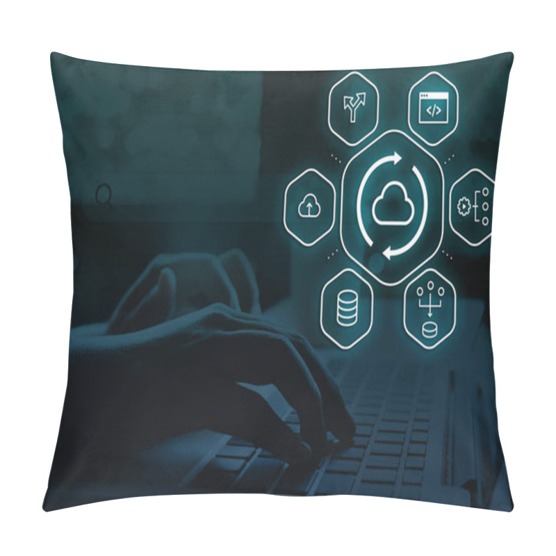 Personality  DevOps As A Service A Catalyst For Business Transformation Pillow Covers